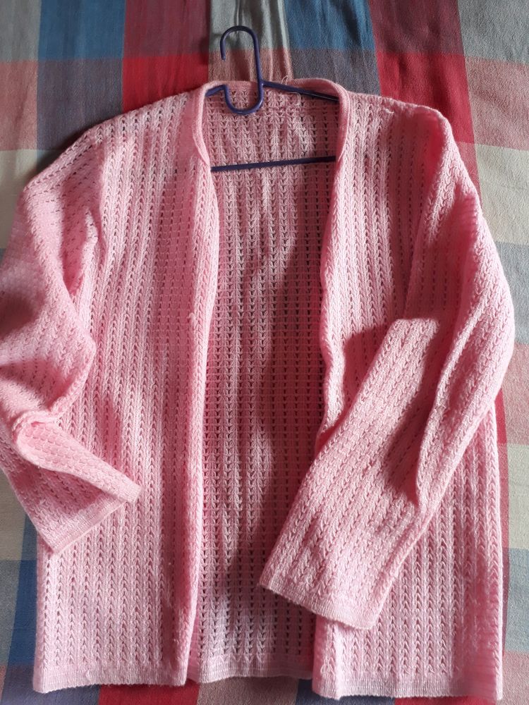 CLEARANCE : Pink Winter Cardigan for Ladies