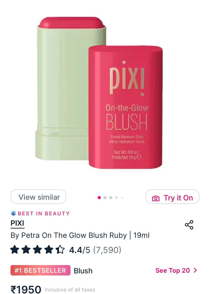 Pixi On-the-Glow Blush-Ruby 🎀