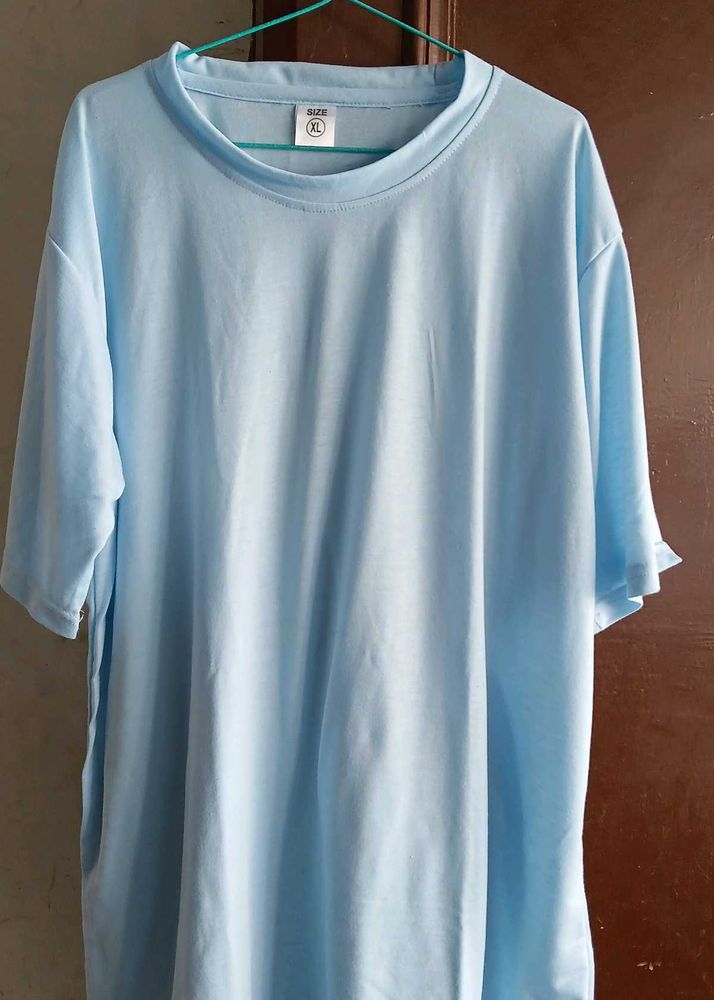 Light Blue T-Shirt in pure cotton
