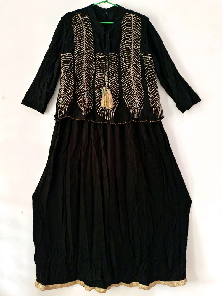 Designer Long Dress With Jacket 🦋