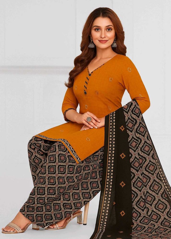 Printed Unstitched Salwar Suit