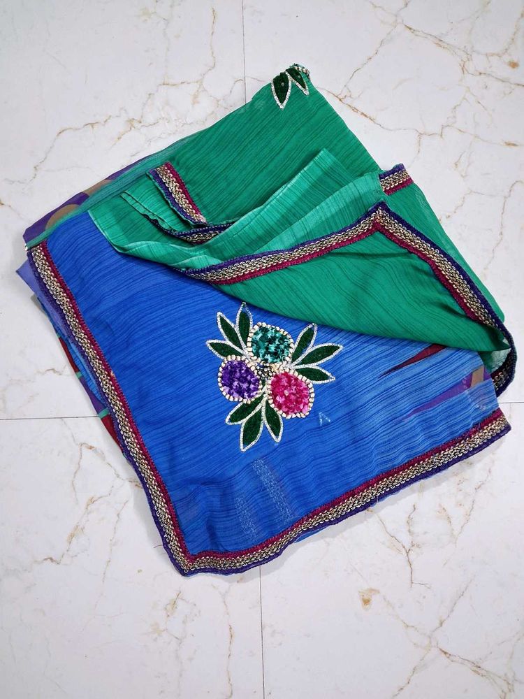 Multicolor Designer Saree