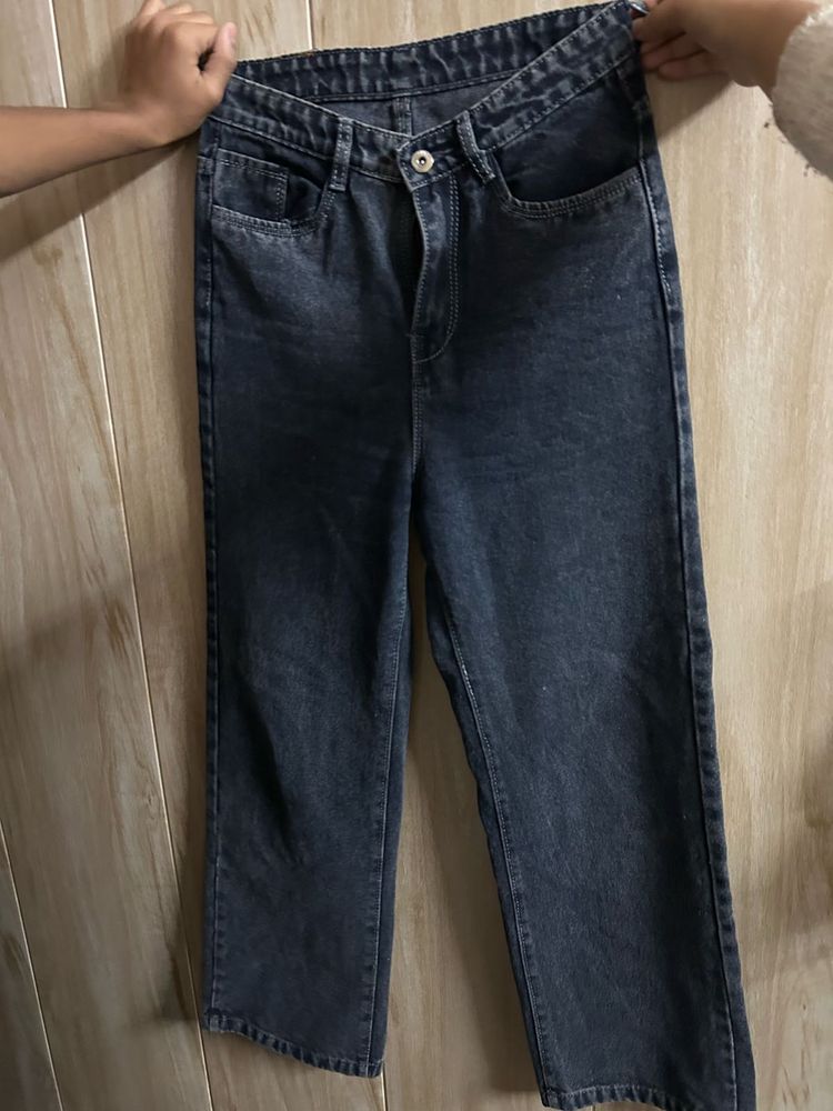 Charcoal Straigh Jeans
