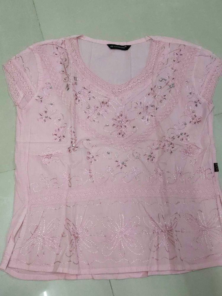 Short Hand Worked Kurti
