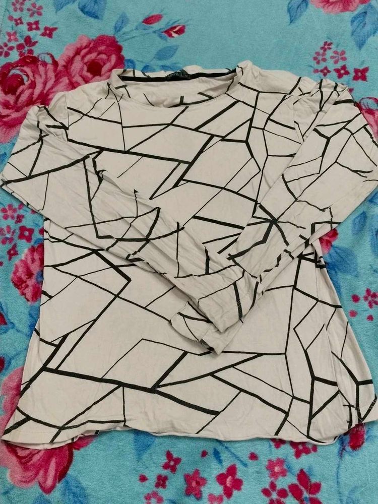 Geometric Print Top