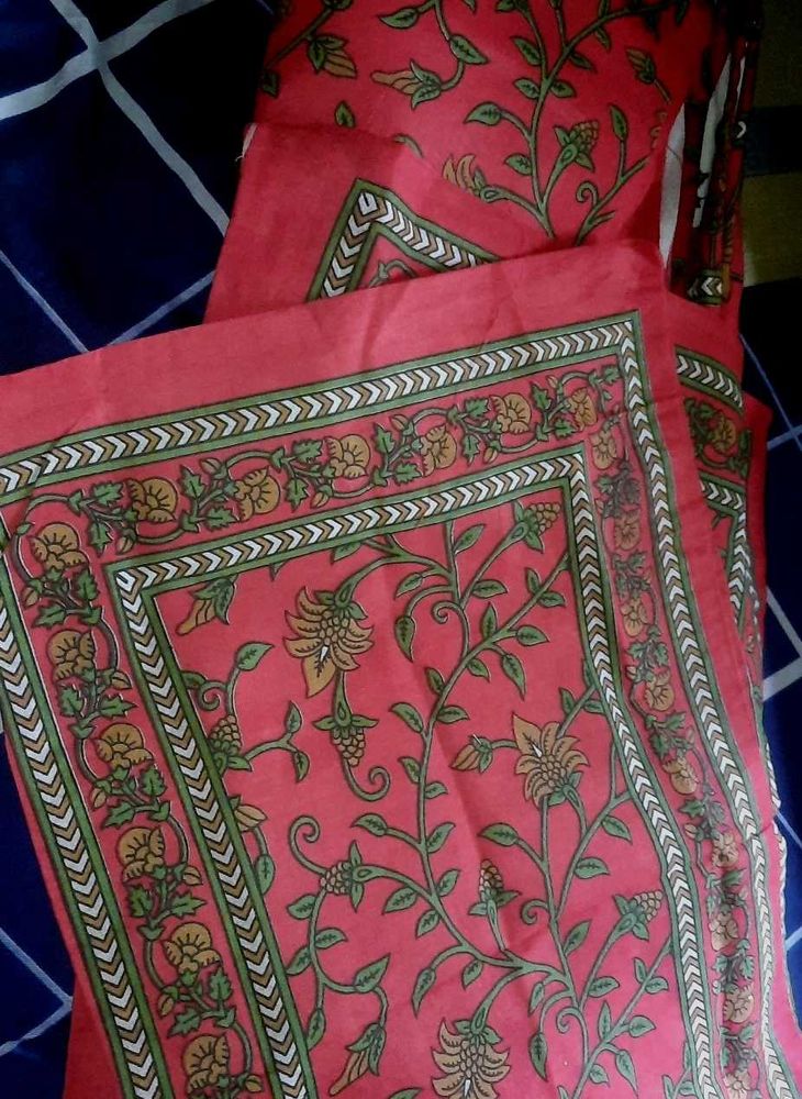 Pure Cotton Bedsheet with 2 Pillowcover (Combo2)