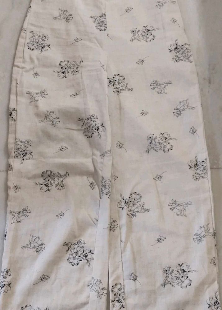 Floral Print Pants and croptop