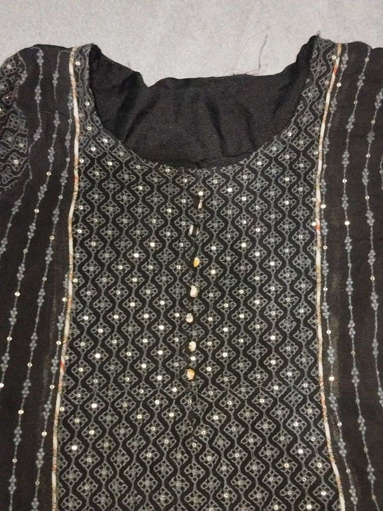 Elegant Black Kurta Set