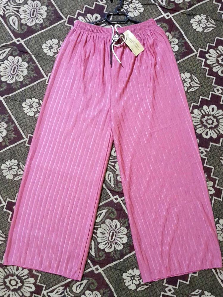 Pink Wide Leg Palazzo Pants