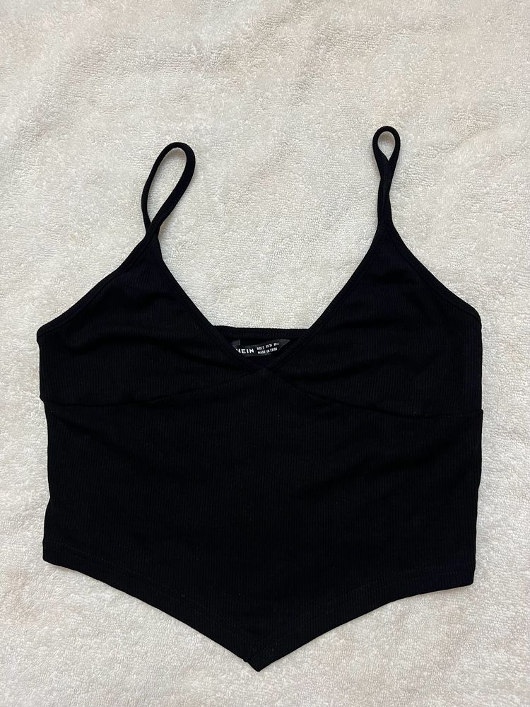 SHEIN Black Crop Top