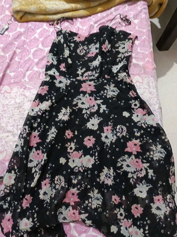 Black Floral Dress