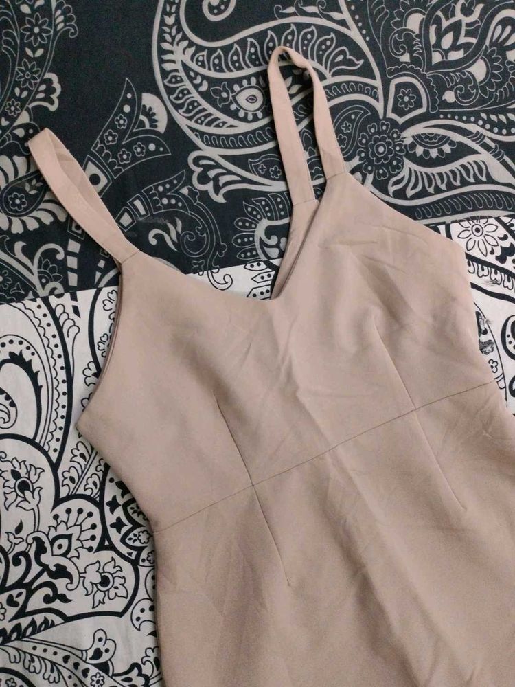 Nude Mini Dress Made In Korea