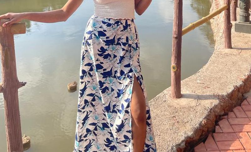 Slit Long  Skirt
