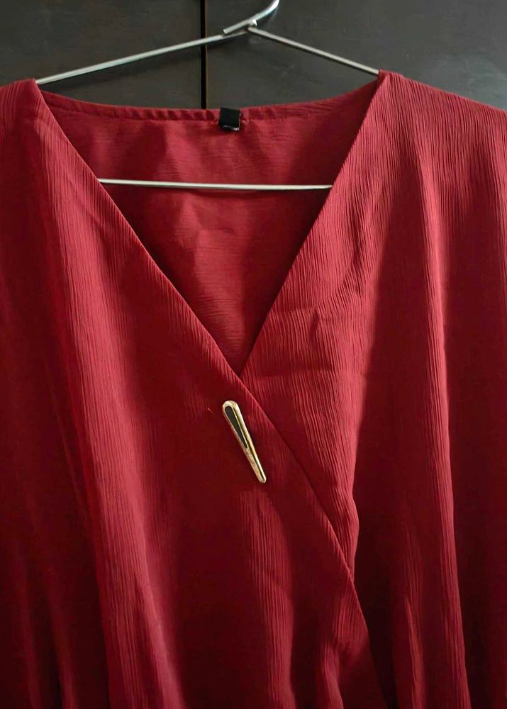 Maroon Dress
