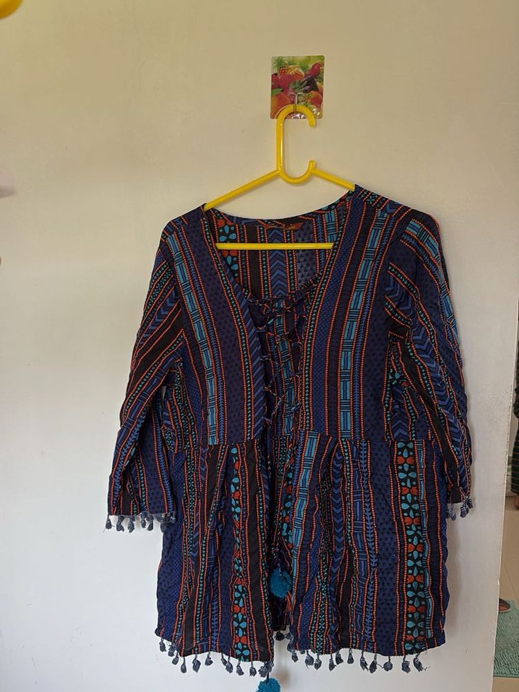Blue Short kurti