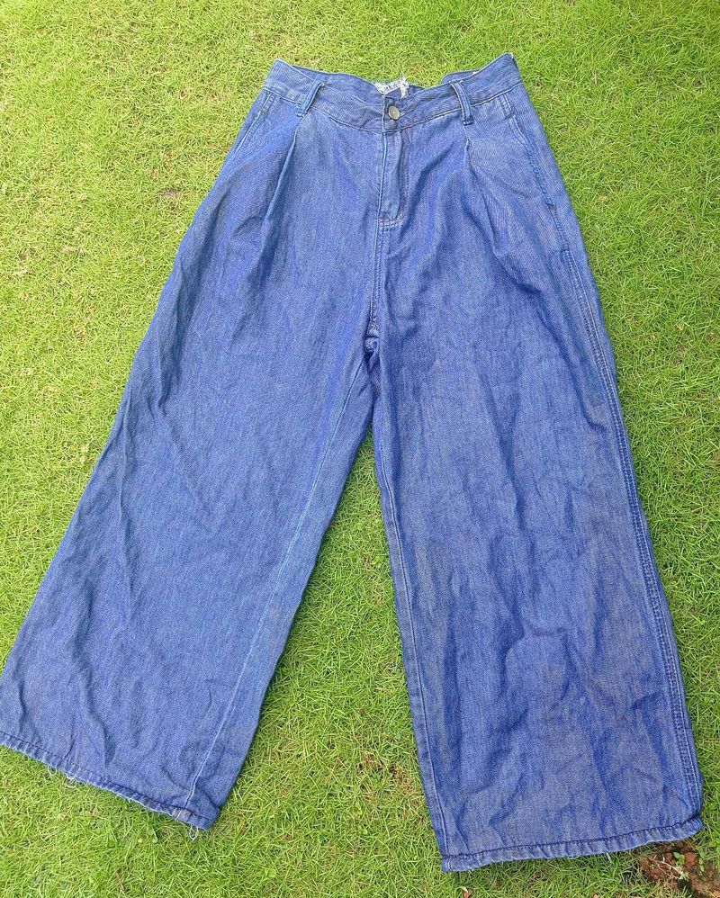 Wide Leg Denim Pants