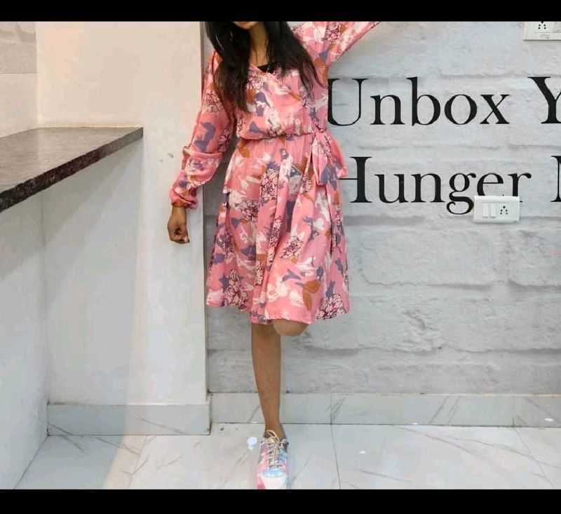 Sale!! Korean Floral Wrap Dress