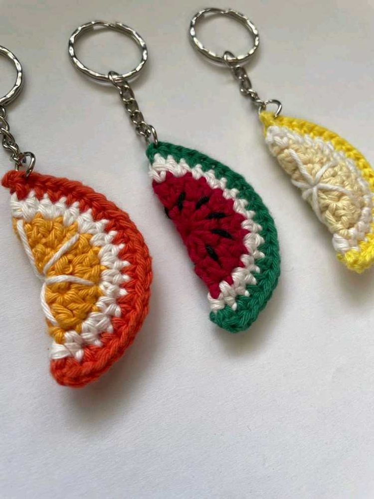 Fruit Slice Keychains