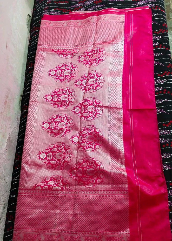 Pink Banarasi Silk Saree