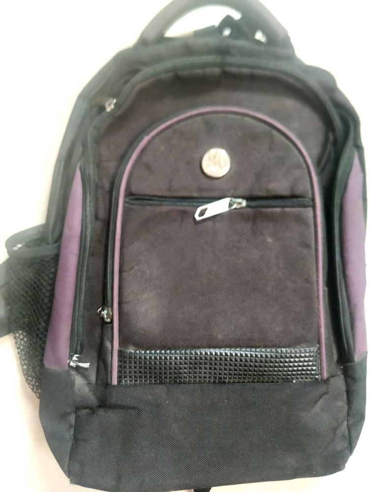 Black &amp; Purple Backpack