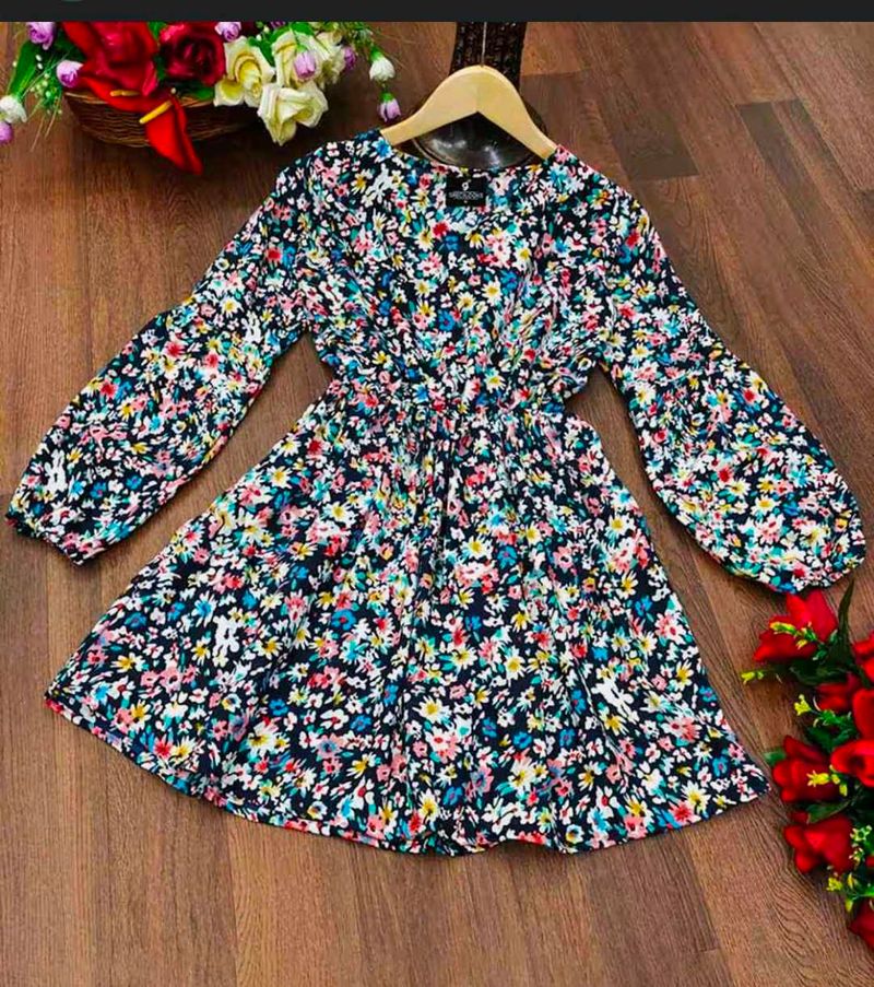 Floral Print Mini Dress