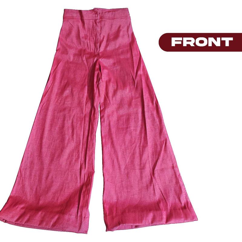 Regular Fit Pink Palazo Pant