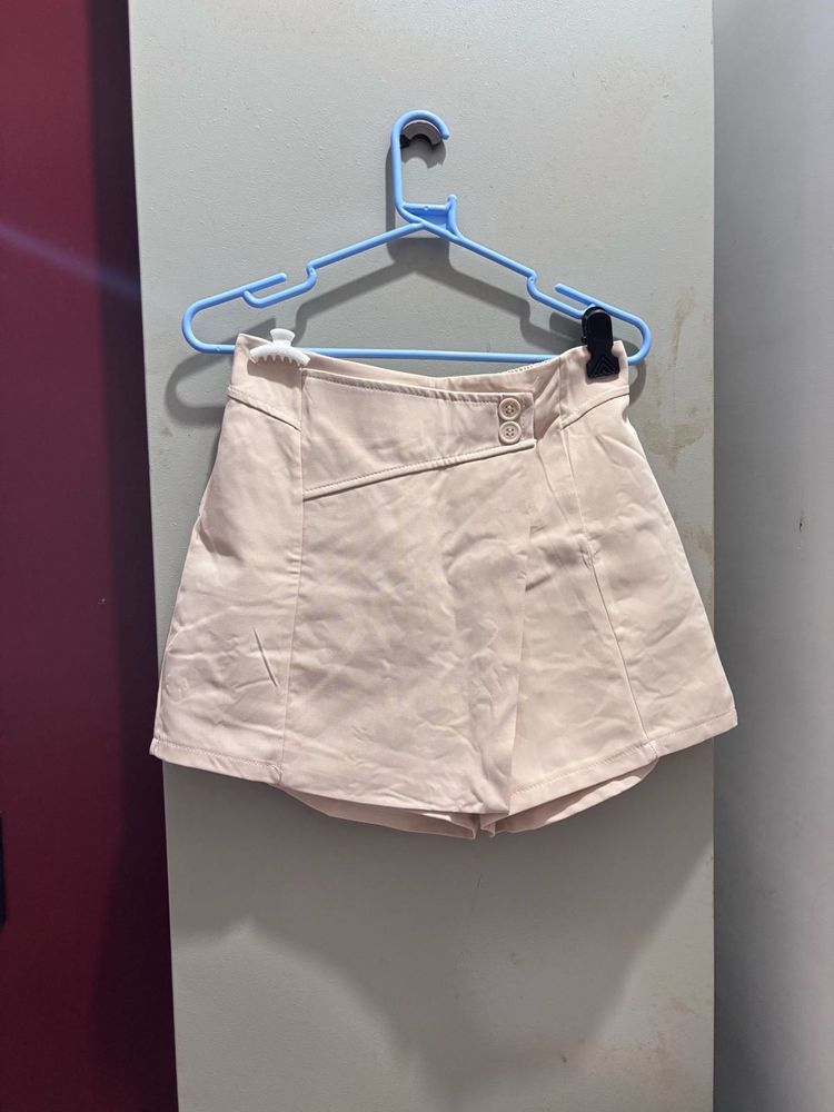 Beige Skort Shorts