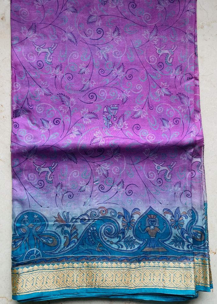 Paper silk Saree