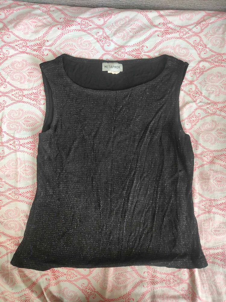 Black Shimmer Top