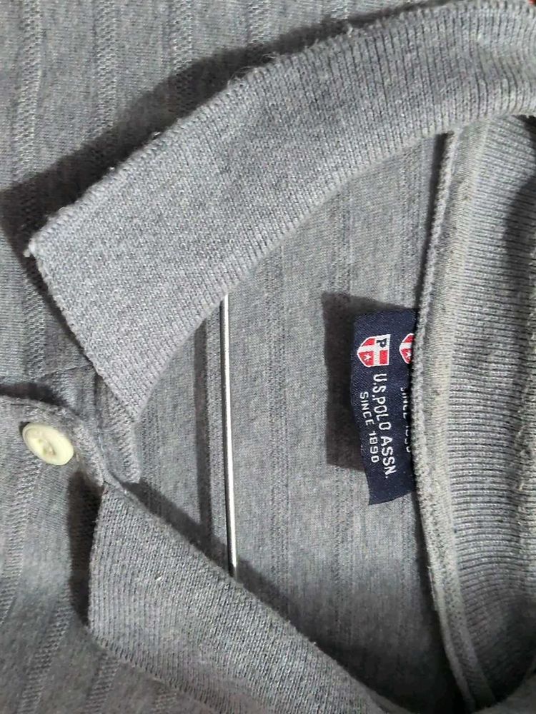 U.S. Polo Assn. Gray Shirt