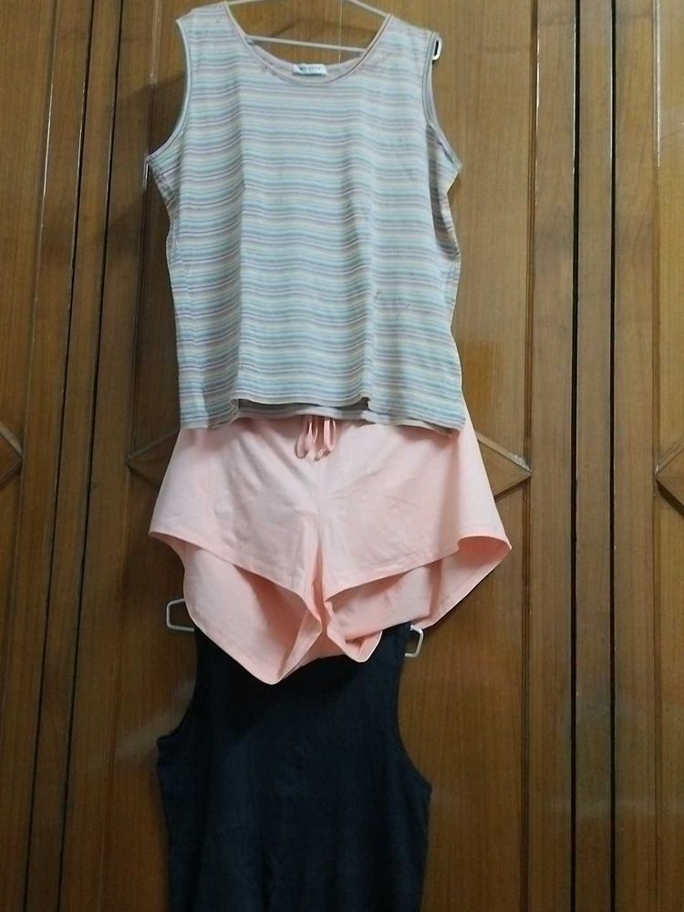 Combo Of Two Top N Short In Imported Fabric