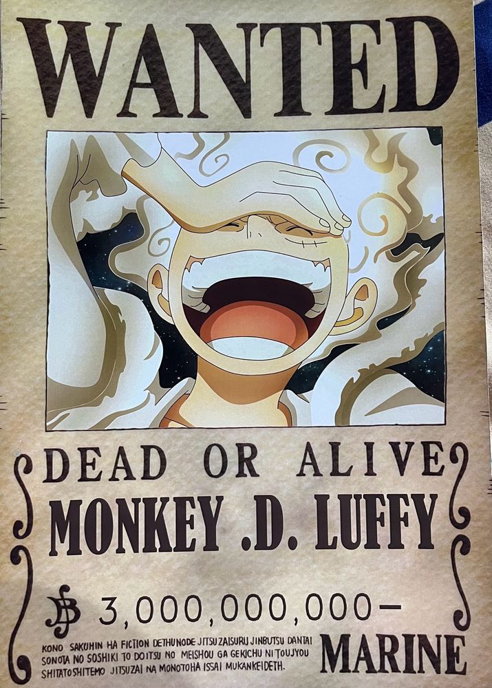 LUFFY Wanted  Poster