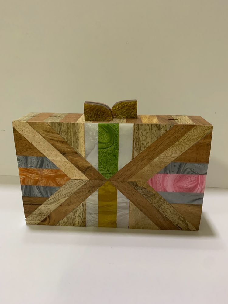 Mdf Wooden Clutch