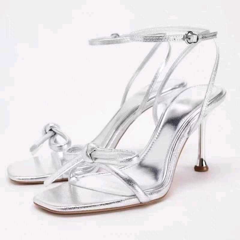 ZARA Silver Heels