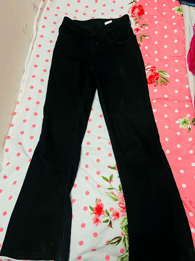Black Flared Jeans