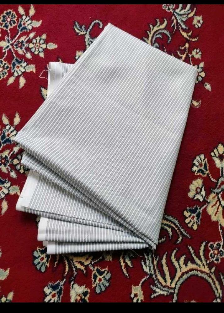Striped Dress Material Fabric