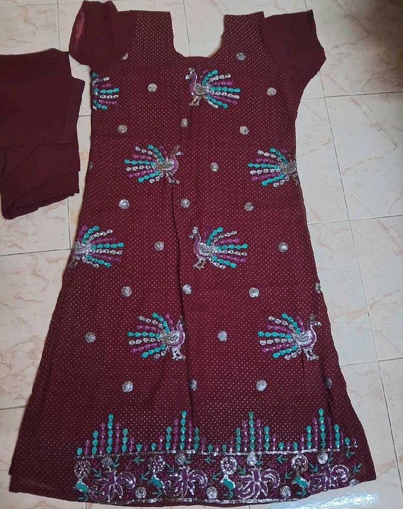Peacock Kurti Set