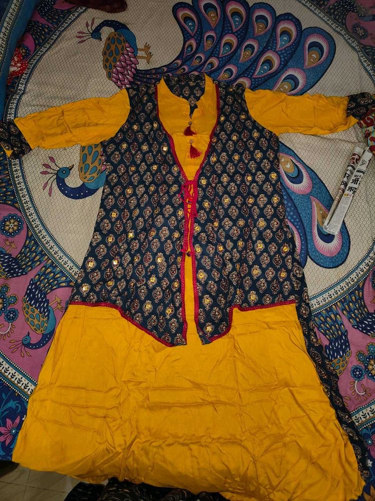 Ethnic Kurta Set with Jacket