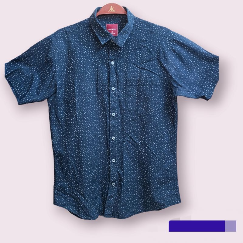 Half Shirt For Men / Dark Blue