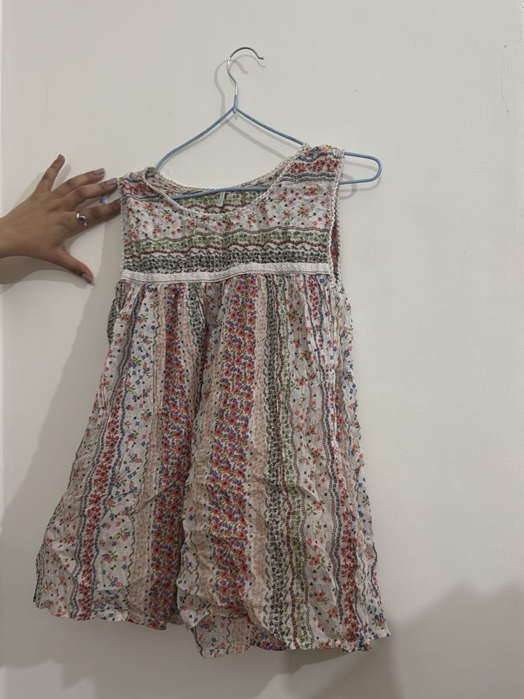 Floral Multicolour Basic Top