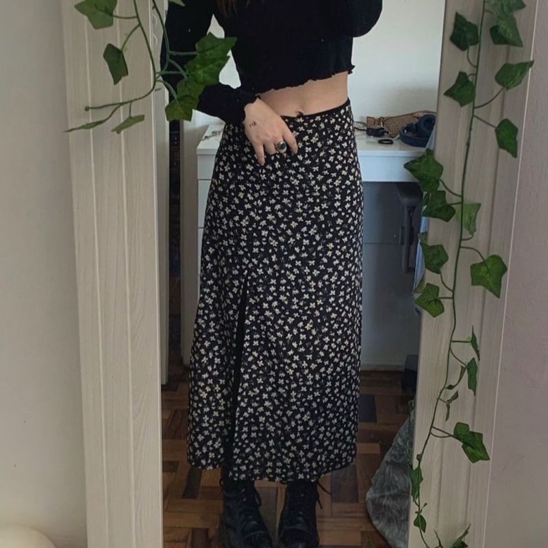 Floral Midi Skirt