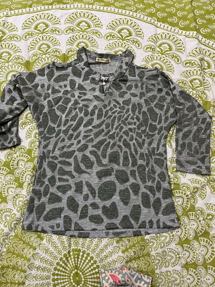 Animal Print Top
