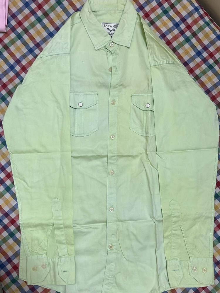 Mens Green Shirt