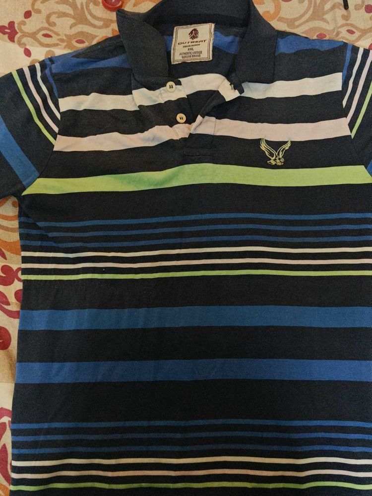 Striped Polo T-Shirt