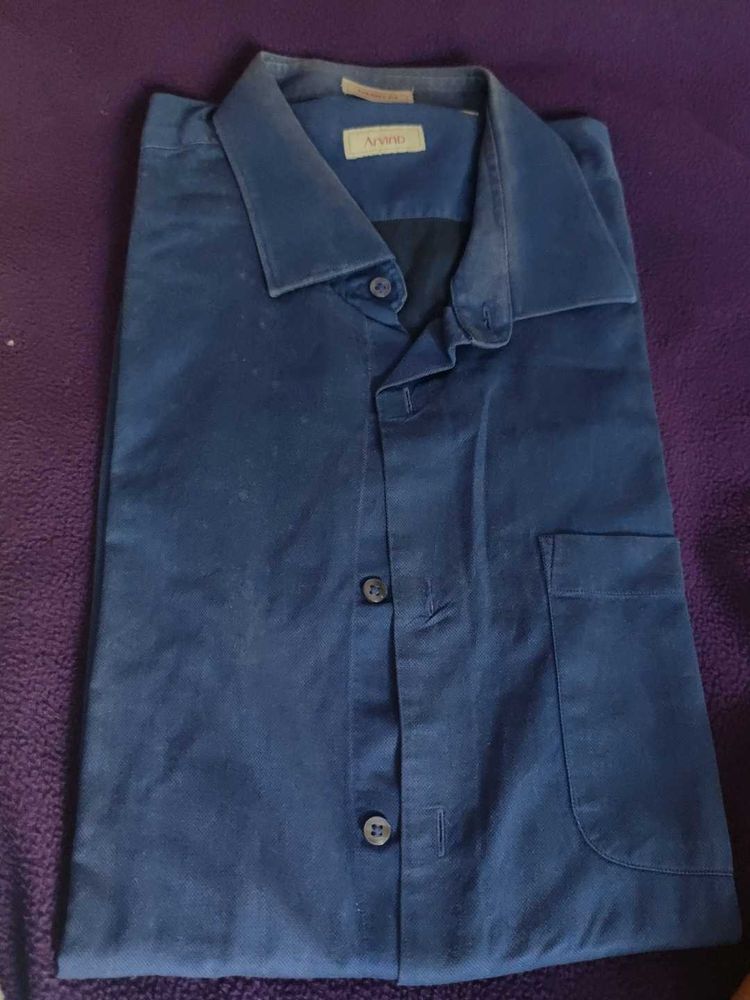 Men&#39;s Formal Blue Shirt