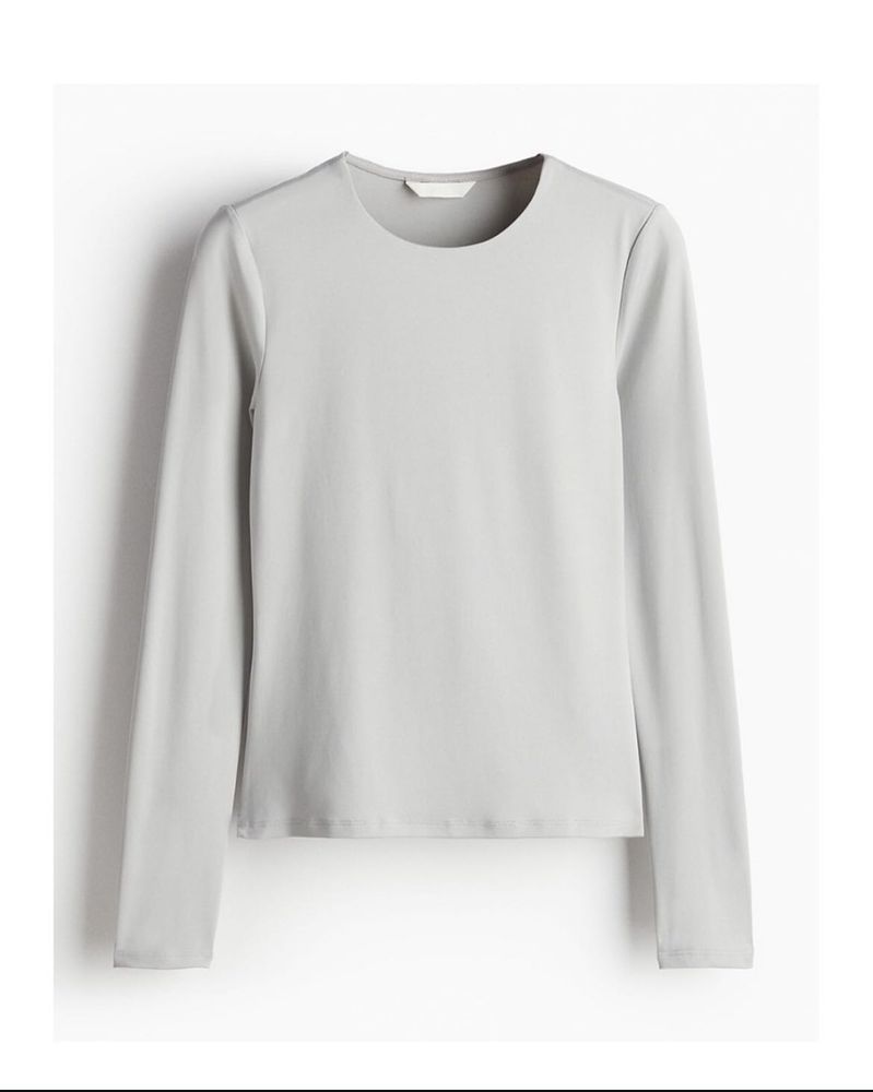 Grey Fitted Top
