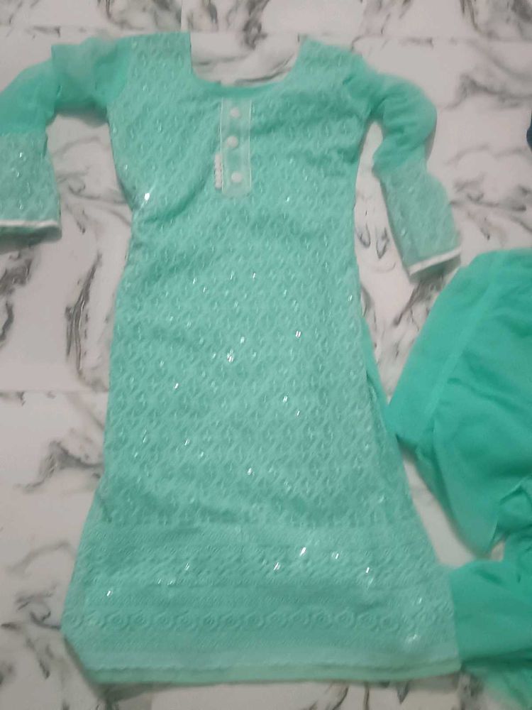 Festive Wear Sharara Set With Dupatta Also