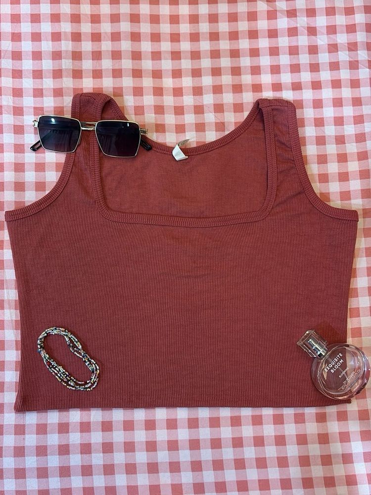 Dusky Pink Crop Top 🎀