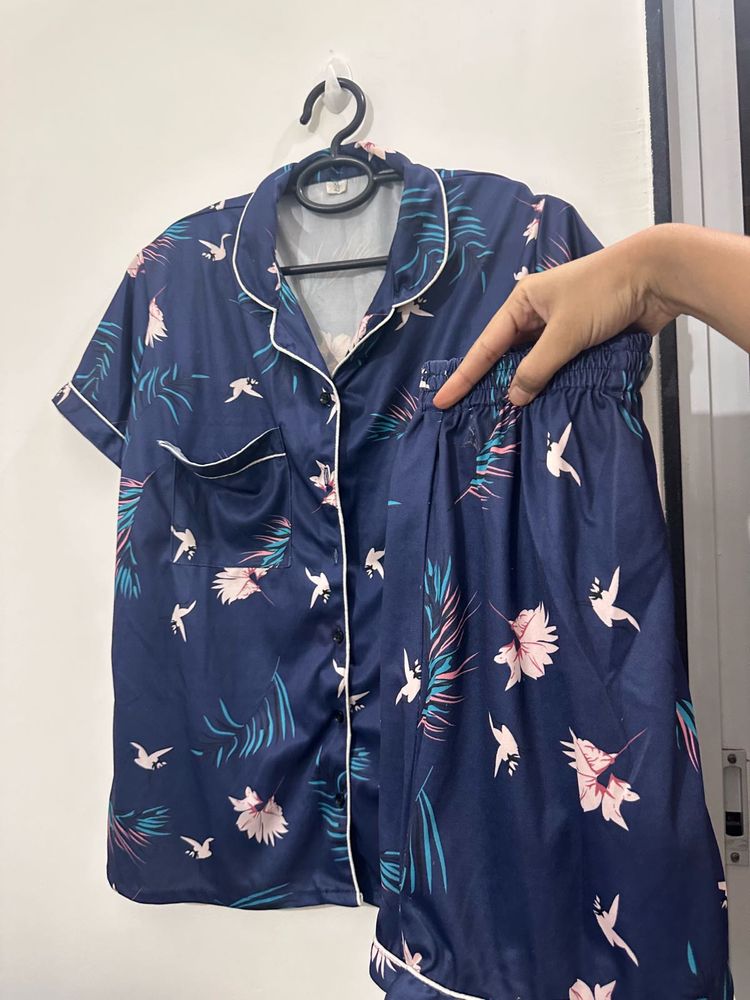 Floral Night Wear Co-ord Set