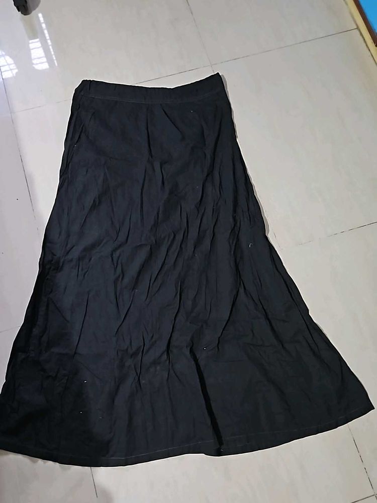 Black Saree Skirt